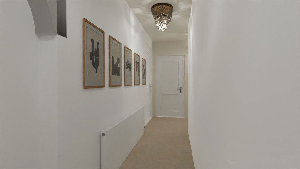Ideas for a gallery wall in an entrance hall