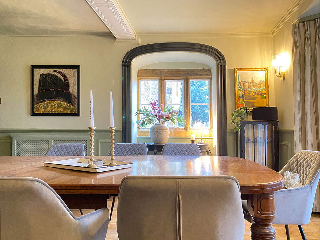 A period home with a large diningroom