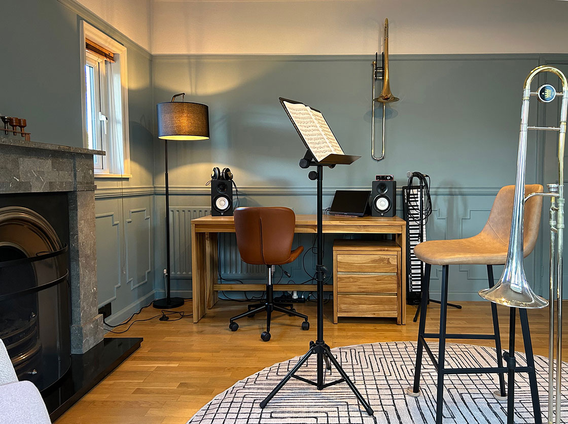 music room design in a 1930s home, Kettering