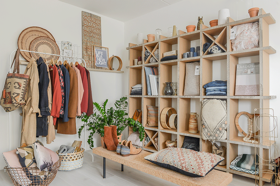 bespoke shelving for shop interior